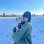 Hina Kagei Instagram - 帯広、思い出☃️ 沢山お祝いして頂いたり、マネさんのご両親に色んなとこ連れてってもらって、愛犬のたろとも会えた🐶楽しかった〜！ 動画は念願の雪かきしてるとこです笑