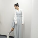 Hirona Yamazaki Instagram - 🤍🩵🤍🩵 shirt,dress : @ujoh.official shoes : @camper_japan accessory : @malanoche_official @mariha_official 衣装がとっても素敵でした☺️🩵