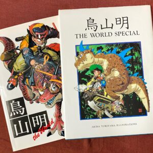 Hisashi Eguchi Instagram - ぼくの本棚には鳥山さんの漫画はない。
鳥山さんの本で持ってるのはこの２冊の画集が全てだ。でもこの絵やデザインセンスが漫画界にもたらしたものの大きさは計り知れない。特に有機的で色気のあるメカデザインは飛び抜けてたな。
鳥山さんの絵は、ぼくとはそのルーツも志向も実はかなり違うので、直接的な影響は受けようがなかったが、いつもどんな絵を描いてくるのか(その絵には常に新しい驚きがあった！)興味深く見ていた人だった。1955年４月生まれ(ぼくは1956年3月生まれ)の同学年。早過ぎじゃんかよ。