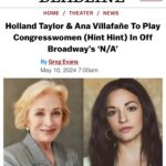 Holland Taylor Instagram - @natheplay @lincolncenter