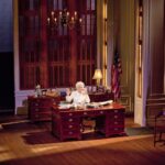 Holland Taylor Instagram - This is the first ANN set, for the premiere at the Grand 1894 Opera House in Galveston, Texas, in May, 2010. It was designed by Michael Fagin. I hired him based on pictures I saw of gorgeous sets he had done for Light in the Piazza, for the Philadelphia Theatre Company. Took a chance and boy, was I right. He has designed and supervised set installation of every run of ANN in eight theatres, including the old Shubert in Chicago, the Kennedy Center in DC, the Vivian Beaumont at New York’s Lincoln Center. Lighting in this shot is by designer Matthew Richards. I love being in this world.