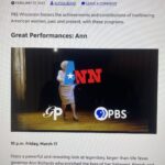 Holland Taylor Instagram – Just saw that @PBS is playing my production of ANN on Great Performances @GPerfPBS  during women’s history month- hope that is happening at every PBS hub across the country this March! Ann Richards in the American air-!