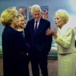 Holland Taylor Instagram - Hillary arranged the whole night. Having seen it in DC, she knew. They brought Meryl and Don. Meryl told me, he kept saying, this is all so true to her, so accurate. “He just roared at the Arkansas joke…” They were so interested in the process. I didn’t know they were coming, as Kevin really protects me from distraction. He greeted me as I stepped off the stage and said, “Don’t kick your shoes off, you’re coming with me,” and swept me into the back corridors of Lincoln Center until we finally arrived at a door opening into large reception room with the Clintons, Gabby Giffords, Mark Kelly and… MERYL STREEP! I was speechless, but not for long. The President was still teary-eyed and Hillary just beamed at the surprise event she had made. Meryl seemed genuinely excited and told me how the President kept nudging her and saying. “This is so accurate!” and guffawed at the Arkansas joke. I was so thrilled to talk with them all as they seemed avidly interested in the whole process of making the show. It was wonderful to look into Gabby Giffords’s eyes and see the sparkling perfect presence there, and to meet astronaut Mark Kelly, whom I now support politically, of course. These pictures were all snapped on my phone by my dresser Barry Doss, but they had the great photog Brigitte Lacombe at that event for official coverage, so I sometimes see her shots still out there. What a night. The reception was long, and as Kevin led me out, he said, ”You have a few more people here…” and lo and behold, all the Kennedy Center ushers awaited in their own reception area! What an unbelievable night!!! And yep, of course, I had a matinée the next morning…