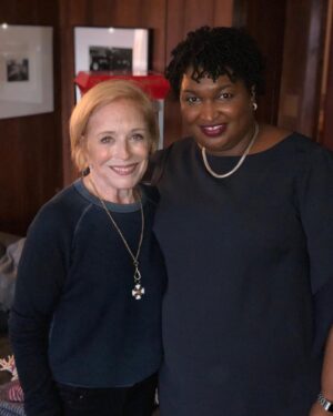 Holland Taylor Instagram - She was already a superstar simmering with intelligence, strength and goodwill when I met her two years ago. 

If she wants it, I still wish for her to be Governor of Georgia ~ she will pull the tiller of the South towards the common good. After lifting GA and doing great things there, she will have had an enormous executive branch experience. Then President of the United States. Then the Supreme Court. The first woman Chief Justice. 

She is 47. We are a lucky nation to have her.