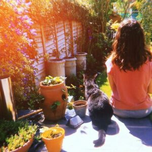 Holly Earl Instagram - Both patiently waiting for this to blow over 🌸