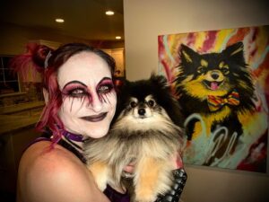 Holly Letkeman Instagram - Behold, children.. a HellHound.. Fate has brought us together.. we must now be on the right path.. #DemonAssassin #ImpactOnAXStv #Impact #DeathDealer #WantTakeHave #Slamtown
