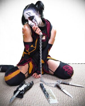 Holly Letkeman Instagram - Each of them drew blood for us.. and watched as we bled in return.. How we long for that Violence.. a piece of us is missing.. #DemonAssassin #DeathDealer #WarMonger #BiteTheApple🍎 #Decay