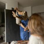 Holly Taylor Instagram - this time last year my first gallery show was up in nyc, something i hope to do again some day. at the time, i’d never oil painted before (taught myself on youtube with blind faith), never painted at this scale, and had never painted anything this style or subject matter before. usually going for pastels and “happy” canvases, what this show became took me by surprise. i didnt fully understand what it was about at the time, and im only just beginning to understand whatever my subconscious was trying to say. so a reminder to myself to trust, get back to creating things, and stay delusional !! 🌱