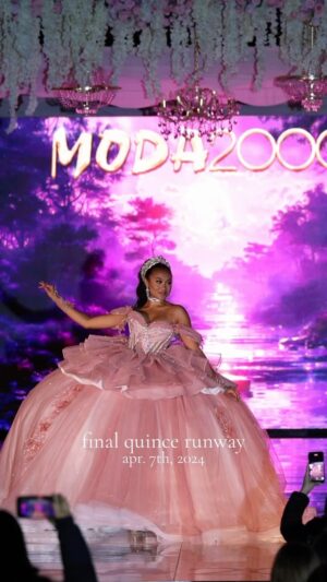 Honey Robinson Instagram - thank you quince world 

 #quinceañera #quince #quincedress #runway #model #spanish #mixed #blaxican #explore #explorepage #reels #reelsinstagram