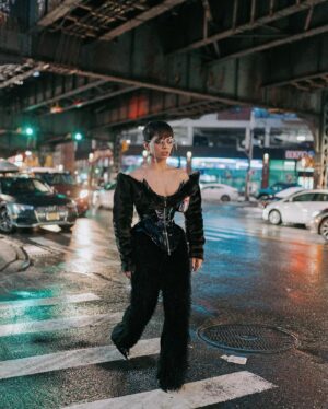 Honey Balenciaga Instagram - Im just a girl from Brooklyn🖤 wearing @gremonstyne styled by @ncsweet_ shot by @seekaxiom 💋