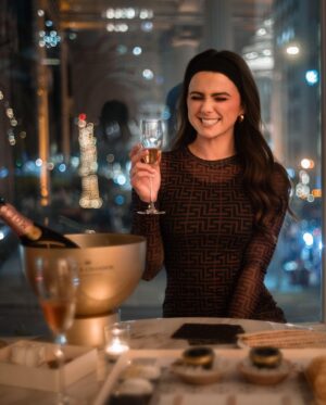 Hunter Deno Instagram - I partnered with @westinstfr on NYE and let me tell you, it was magical. We decided last minute we wanted to spend the new year in San Fran and The Westin welcomed us with open arms. They were still decorated for the holidays and I got to try caviar for the first time ever! This will be a trip we’ll never forget @doug.e.porter 🥹🥹 #westinstfrancis