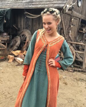 Ida Marie Nielsen Instagram - Throwback to my favorite set of Vikings 🌻 #currentmood #vikings #madmargrethe 🌻 Future is looking bright 🧡
