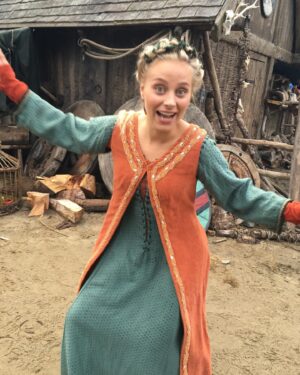 Ida Marie Nielsen Instagram - Throwback to my favorite set of Vikings 🌻 #currentmood #vikings #madmargrethe 🌻 Future is looking bright 🧡