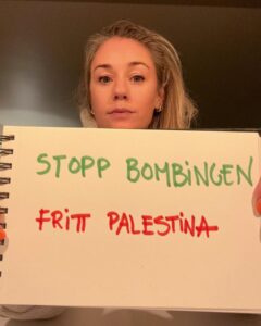 Ida Fladen Instagram - #stoppbombingen #frittpalestina