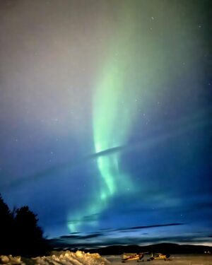 Iina Kuustonen Instagram - Inari💜

#inarijärvi 
#revontulet 
#northernlights 
#auroraborealis