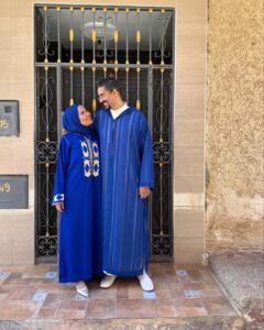 Iman Meskini Instagram - Eid Mubarak 💙🕌🌙