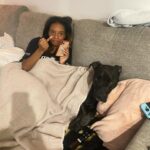 Imani Hakim Instagram - screamingggg happy 3rd birthday to our beautiful boy, Kobe. my bean, you bring so much joy and love into our lives every single day. so much so, it was completely IMPOSSIBLE to choose only 10 moments to share with the people— please enjoy our fur baby being an absolute stuuuud, okay?! kobe’s faves: a rally at the park— he’s not too shy to instigate playtime. boundaries. sometimes, he needs introvert time without me— though i don’t always agree. i have to respect it. food and snacks?! oh he bout to smash. being warm. he’s a california boy through in through— and definitely my son. there’s no sunshine… then what are we even talking abouuut?! and of course a good snuggle sesh, especially if a blanket and his favorite people are involved. love you sweet angel 🥹🥹😭