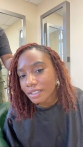 Imani Hakim Instagram - Hair Diaries - within a 24 window… ASMR @hairbyashnicole * * * Not the Beckhams doing the electric slide 😍