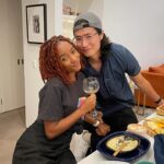 Imani Hakim Instagram - I heard this quote.. “date the type of person you would want your daughter to date” in short, i would be so thrilled if my kid brought someone like you home. ain’t gotta say nothin more.🥰 happy birthday to my hunny. cheers to many more adventures and many many manyyyy more hairstyles.