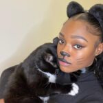 Imani Lewis Instagram – Happy Halloween🐈‍⬛🖤🧡