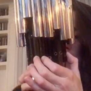 Imogen Heap Instagram - Hello there. Been a while. This is the first of hopefully many days in the studio this year. Who knows where it will lead, it’s not about that... I know I just desperately need some musical me time. I have no idea what you call this thing or where it’s from but it’s one of the many weirdly wonderful challenging instruments my sister bought me every year! It felt like a good place to start. I’ve never really managed to get a sound out of it but today I discovered a cog! I turned it and now I can get some notes out of it without losing my breath! A small step! I’ll post how I get on with it later. Anyone know what the hell it is? Sending love to you all in what feels like dark times. I know my leases are not so rosy these days but boy, what is with 2020?! We gotta do what we can I guess and what I can and need to do, is get creative with what I got. Xx
