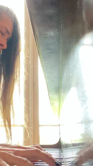 Imogen Heap Instagram - Been ages since I’ve been here at the round house / @thehideaway.studio. Enjoying the space, doing a bit of music making. It’s so lovely here. Been a few months since I’ve played the piano! Sending love to you all xx