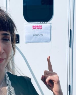 Imogen Heap Instagram - So! Last summer for 6 weeks Alex Horne and his band (plus about 50 other people) made themselves at home in a very special place close to my ❤️ to film The @hornesection TV show: a rather amusing new series on @channel4. 

You may recognise it if you followed the making of Ellipse and other projects I’ve filmed over the years @thehideaway.studio or indeed visited it yourself! 

I come in to perform my ‘new single’ at some point 🤣

Was a really fun day! Thanks for inviting me in for my first cameo acting debut and for taking such good care of the place! Welcome back anytime! 😉

A few BTS pics from the filming day and the official trailer from  #TheHorneSection.