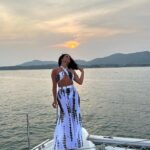 Inès Sberro Instagram – Catamaran Day 🛥️🐠⛱️🪼🐙