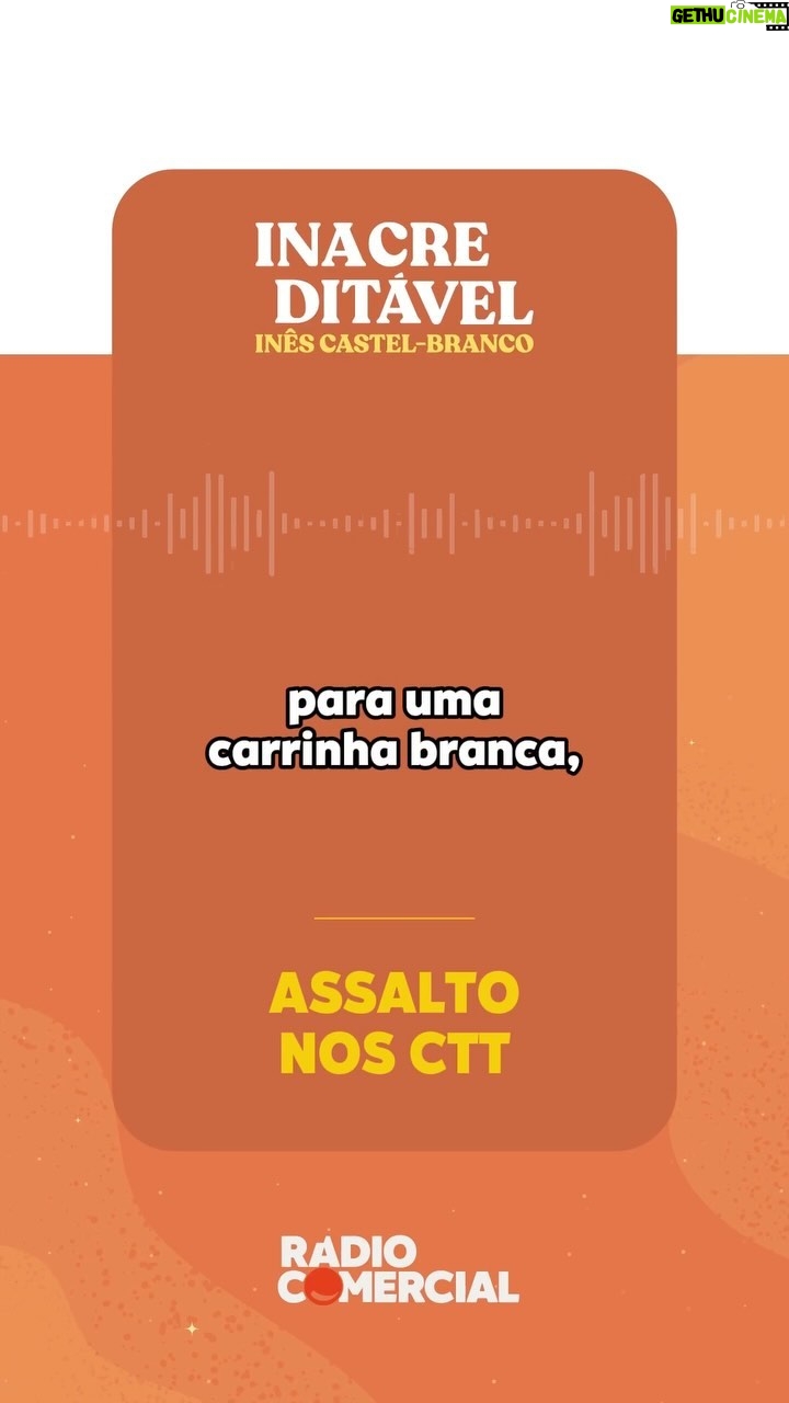 Inês Castel-Branco Instagram - Parece inacreditável, mas uma carta registada pode trazer um susto, objetos perdidos e dois minutos de fama que se revelam muito úteis. Esta é a história mirabolante do Hugo, no novo episódio do podcast Inacreditável!