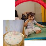 Inês Gutierrez Instagram - A minha bebé-feliz ☀️ O sorriso da minha filha nestas fotografias grita ALEGRIA! Íamos só juntar a família e os amigos mais próximos para soprar as velas porque estávamos no caos de mudanças e, de repente, eu digo “Oh João, e se organizássemos um atelier de pintura e todos levassem as suas t-shirts?”. E assim foi: de repente a @cabanaparque foi a nossa casa neste dia, com um workshop de pintura sensorial (e comestível) para todos os pais e filhos pela @jumpinbytiazana e a incrível decoração pensada ao detalhe e com toda a entrega e coração @duma_familyinspired 🥹 É que não conseguimos fazer de outra forma. Somos assim… INTENSOS! E esta festa foi pensada para a Malu, que tem dado cor aos nossos dias. 🎨 E que dia colorido foi este! Obrigada @joannacorreia_ por estes registos que tornaram este post muito desafiante 😅😍 e obrigada @numinstante.mg por este bolo dos 2 anos mais bonitos das nossas vidas (estava delicioso!!). Não há nada que me deixe mais feliz do que ver os outros felizes… e, quando se trata da minha filha, vale a dobrar. Estou tão orgulhosa da minha boneca, da minha família e de quem escolhe estar por perto.🍀 #bday #malu #2 #partners