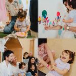 Inês Gutierrez Instagram - A minha bebé-feliz ☀️ O sorriso da minha filha nestas fotografias grita ALEGRIA! Íamos só juntar a família e os amigos mais próximos para soprar as velas porque estávamos no caos de mudanças e, de repente, eu digo “Oh João, e se organizássemos um atelier de pintura e todos levassem as suas t-shirts?”. E assim foi: de repente a @cabanaparque foi a nossa casa neste dia, com um workshop de pintura sensorial (e comestível) para todos os pais e filhos pela @jumpinbytiazana e a incrível decoração pensada ao detalhe e com toda a entrega e coração @duma_familyinspired 🥹 É que não conseguimos fazer de outra forma. Somos assim… INTENSOS! E esta festa foi pensada para a Malu, que tem dado cor aos nossos dias. 🎨 E que dia colorido foi este! Obrigada @joannacorreia_ por estes registos que tornaram este post muito desafiante 😅😍 e obrigada @numinstante.mg por este bolo dos 2 anos mais bonitos das nossas vidas (estava delicioso!!). Não há nada que me deixe mais feliz do que ver os outros felizes… e, quando se trata da minha filha, vale a dobrar. Estou tão orgulhosa da minha boneca, da minha família e de quem escolhe estar por perto.🍀 #bday #malu #2 #partners