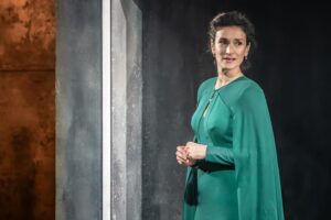 Indira Varma Instagram - Just released: brand new production shots of @indiravarma as Lady Macbeth in #MacbethTheShow. Now playing in Edinburgh until 27 January. London performances begin 10 February.
 
📸: @marcsbrenner
🎟️: macbeththeshow.com
 
Creative Team:  Simon Godwin - Director
Frankie Bradshaw - Set and Costume Design
Emily Burns - Adaptor
Jai Morjaria - Lighting Designer
Christopher Shutt - Sound Designer
Asaf Zohar - Composer
Sam Clarkson for Sound Quiet Time - Co-Sound System Designer Lucy Cullingford - Movement Director
Susanna Peretz - Hair, Makeup & Prosthetics Designer
Kate Waters - Fight Director
Amy Ball - Casting Director