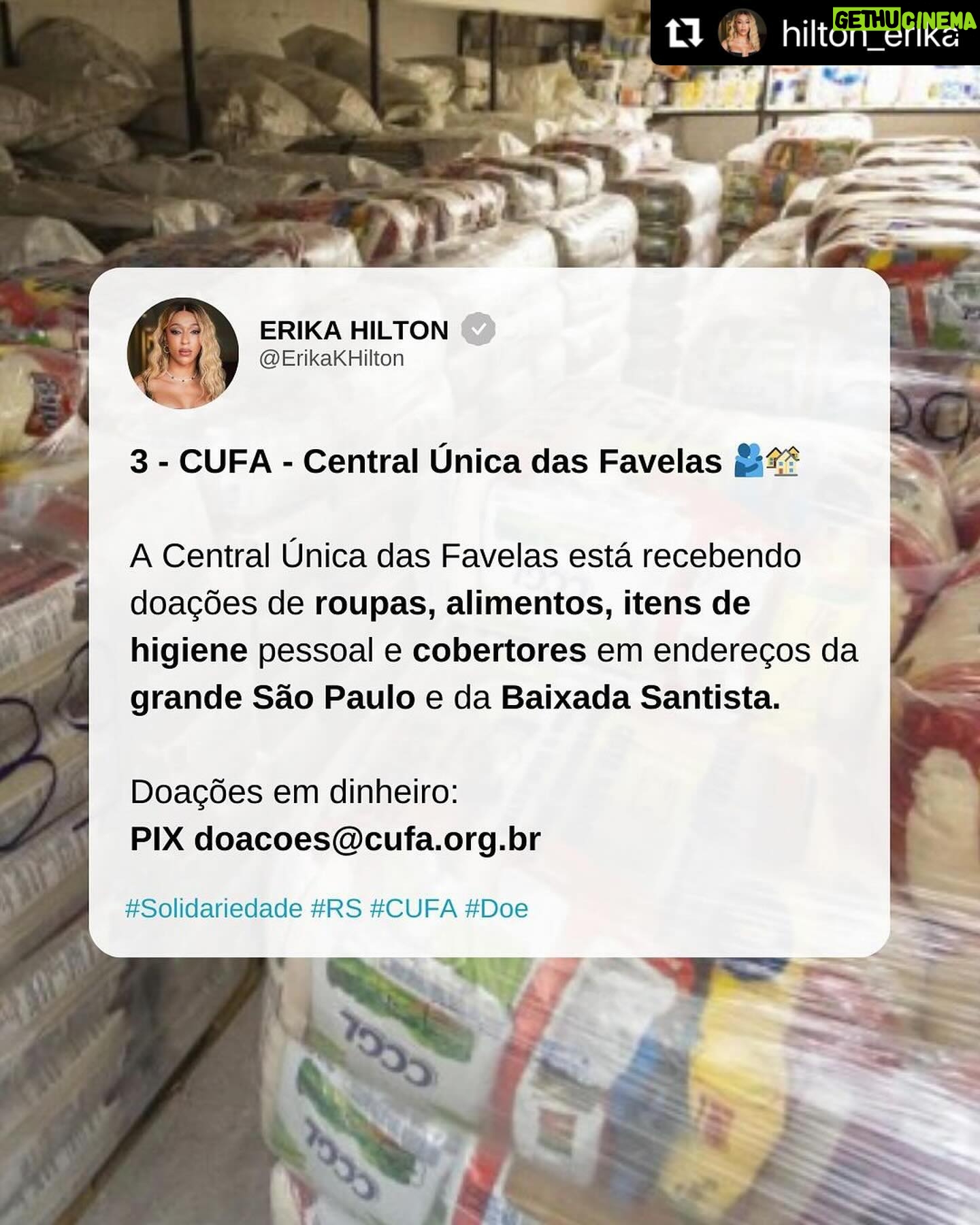 Indira Nascimento Instagram - RIO GRANDE DO SUL PRECISA DE AJUDA Frente à catástrofe no Rio Grande do Sul, a urgência segue sendo o resgate das vítimas e a solidariedade com os que perderam todos os seus pertences. Por isso, é preciso que continuemos essa grande onda de doações para entidades que estão atuando diretamente no amparo das milhares de famílias atingidas. Veja nas páginas do @cozinhassolidariasmtst, dos @correiosoficial, da @cufabrasil e do @movimentosemterra mais detalhes de como ajudar.