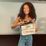 Indira Nascimento Instagram – Estamos aqui gravando os  programas que eu apresento no @canallikeoficial , sobre o universo Audiovisual . Amo muito!! 🎬♥️