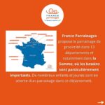 Ingrid Chauvin Instagram - Il y a quelques jours, je vous parlais de l’association @franceparrainages qui agit auprès des enfants et des jeunes en France. Dans 13 départements, l’association permet à des adultes bénévoles de tisser des liens uniques avec des enfants isolés ! Ces enfants, suivis par l’Aide Sociale à l’Enfance ou issus de familles monoparentales, peuvent alors vivre des moments de complicité et s’épanouir sous le regard bienveillant de leur parrain et marraine de cœur ! Dans la Somme, l’association recherche activement des parrains et marraines bénévoles ! Engagez-vous dans cette mission de coeur qui changera la vie d’un enfant et la vôtre. Visitez la page @franceparrainages pour plus d’informations et découvrez comment vous pouvez faire une différence. Ensemble, faisons grandir une communauté de soutien et d’amour. #ParrainageDeProximité #DevenezParrain #Solidarité #FranceParrainages #LaSomme