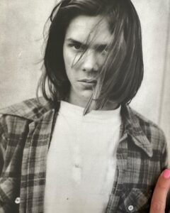 Ione Skye Instagram - Gus Van Sant would take Polaroids when you came in for a meeting for one of his films. I was trying to look the most Gus Van Sant I could. This is from his book called called 108 portraits.