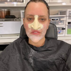Ione Skye Instagram - There are certain people who I’d do anything to work with, like @aliwong . So when I was asked to spend 2 days in heavy prosthetics for a blink-and-youll-miss-it cameo as “mysterious woman”….I said yes please.  BEEF on @netflix now.
