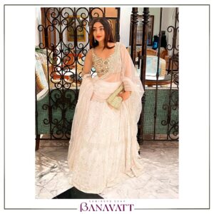 Ira Sone Instagram - @sone_space X @banavatt_by_samiksha 

@sone_space wearing our Ivory gold lehenga with mirror work blouse which is embellished by gold zari, mirrors and kadhana✨
Styled by @instylewithaditi 
_____

Buy or Customise 
Dm us to get such looks customised for you!
For more product related queries-
WhatsApp/ Call - 8433689833
Email - samiksha@banavatt.com 
.
.
#buyorcustomise #designerlehenga #weddingoutfit  #indianwedding #designerblouse #indianbride #bridesmaidsoutfit #bridalwear #ethnicwear #mehendilook #westerngowns #cocktailoutfit #haldi 
#mumbai #chennai #hyderabad #usa #canada #internationalshippingavailable