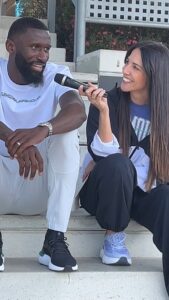 Irene Junquera Instagram - POV: le pides a Rüdiger que se anime con el español Muy pronto podréis ver la entrevista entera 🫶🏼