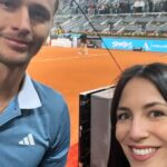 Irene Junquera Instagram - Una tarde en el @mutuamadridopen con el Coric vs Zverev 🎾 Quedaos hasta el final y descubriréis el making of de la foto 🤣 #mmopen
