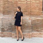 Irene Montalà Instagram - Be like water. La primera en @pachulinterior con traje de @sandroparis . El resto, una black week en toda regla🌹 Feliz viernes❤️