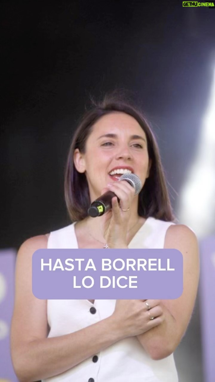 Irene Montero Instagram - Hasta Borrel lo dice: Europa está apoyando al Estado genocida de Israel. Y ese apoyo es incompatible con nuestras obligaciones con Naciones Unidas