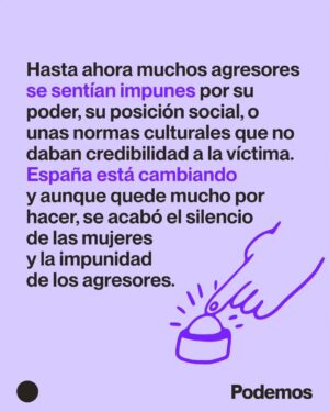 Irene Montero Instagram - #SoloSíesSí
#danialves