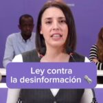 Irene Montero Instagram - Llevamos al Congreso una ley para garantizar el derecho a la información y acabar con la guerra mediática