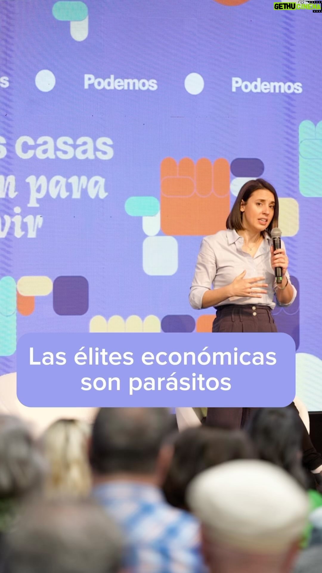 Irene Montero Instagram - Las élites económicas de este país son parásitos: roban los recursos a través del derecho a la vivienda de las familias para seguir enriqueciéndose 💰🦅