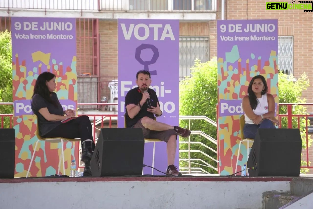Irene Montero Instagram - Muchas gracias por venir a la Fiesta de la Primavera de Podemos otro año más. Y por supuesto, este 9 de junio, vota Podemos 💜✨
