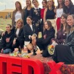 Irina Chesnokova Instagram - We did it! 🖤❤️ btw best TEDx stage so far @tedxverinantarainstwomen #tedx #tedtalks #tedxspeaker