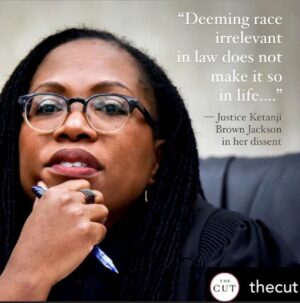 Isabel Wilkerson Instagram - Stunned, floored and honored beyond belief that Supreme Court Justice Ketanji Brown Jackson chose to cite The Warmth of Other Suns in her brilliant and seminal dissent to the earth-shattering decision to end affirmative action.

In building her case for how African-Americans were legally excluded from every sphere of American life during the quarter-millennium of slavery and the near-century of Jim Crow, Justice Jackson turned to the work of scholars W.E.B. Dubois, Eric Foner, Richard Rothstein, Ira Katznelson, Mehrsa Baradaran and yours truly to document the continuing harm to a people who were enslaved for far longer than they have been free and were only legally permitted into the mainstream a few generations ago, within the lifetime of millions of people alive today.

Humbling and awe-inspiring to see this work entered for all time into the history of the Supreme Court and into the record of American jurisprudence. 

Eternally grateful.

#supremecourt #thewarmthofothersuns #affirmativeaction