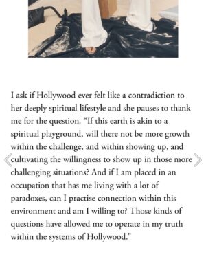 Isabel Lucas Instagram - Last night my partner and I snuggled up on the couch, the summer rain pattering on the windows outside, to actually read this beautiful article for @gritty_pretty.

December had us moving house, starting building a house, my film ‘Lunacy’ premiered, I’m coproducing another film, and while hosting my family staying I just didn’t make the time to read it. The end of the year’s always a bit crazy..

Thank you @danielle_gay. Your generous, gracious reflection is very touching. It’s a gift to make someone feel seen and heard. 🐚 

Sharing some snippets here, full article online.

Editor @danielle_gay Art Direction @sarahdalywork Senior Creative Producer @nicolasevitt Photography @danrobertsstudio Digital Operator @seokhoyoon
Lighting Tech @ryan_achilles 
Styling @gemmakeil Hair @badisonv @assemblyagency  Skin & Makeup @nishavanberkelmakeup
#grittypretty #gadigalland 🌊