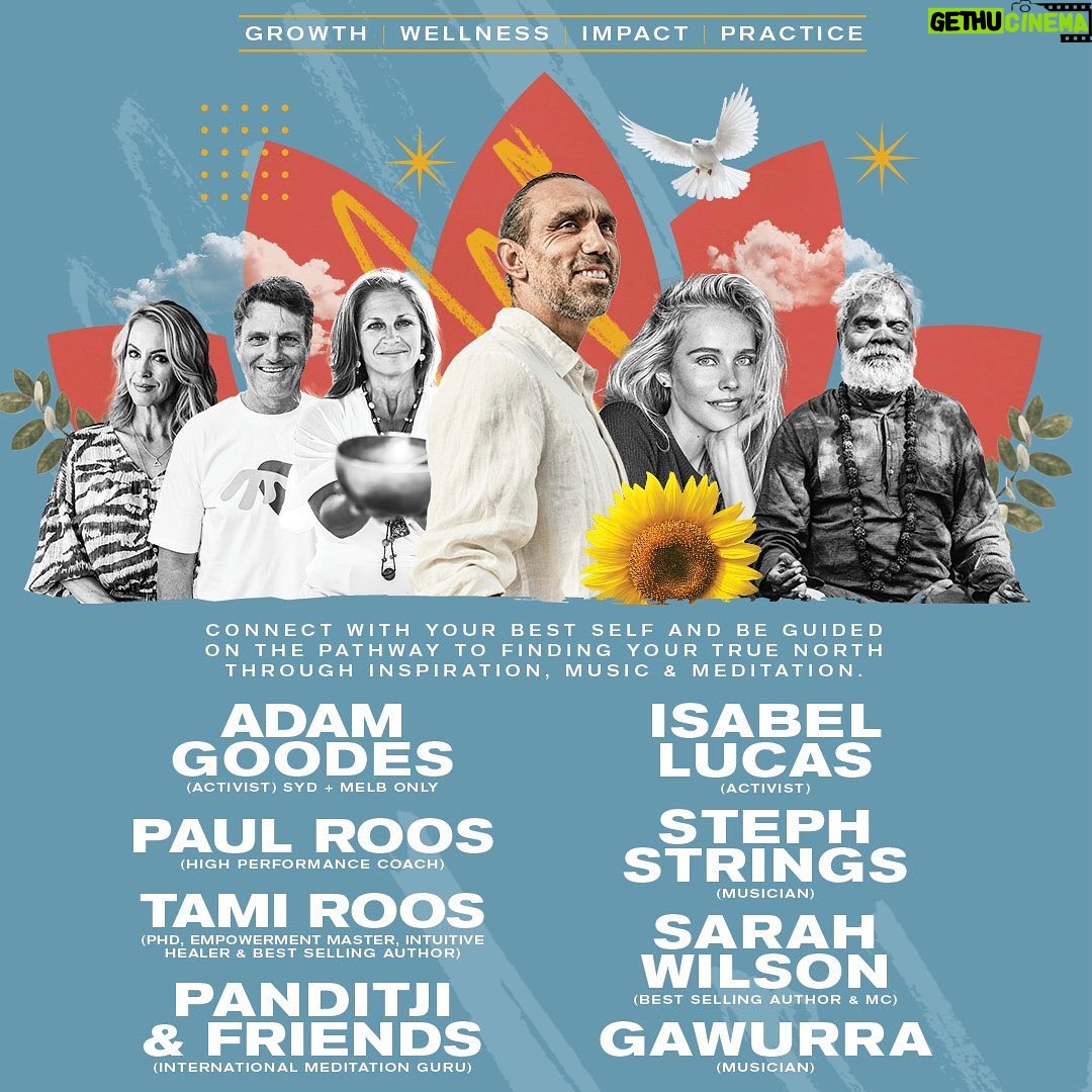 Isabel Lucas Instagram - For those drawn to delve deeper into their empowerment, community, conservation, music, healthy living, mindfulness and meditation… I hope to meet you at this February’s Wanderlust True North - @wanderlustausnz Touring in beautiful theatres in Melbourne, Sydney, Perth and Adelaide. @wanderlustausnz pre-sale tickets available today, access code is: ABETTERWORLD. Community coming together, I look forward to enjoying the ripple effects with you. 🕊 #wanderlust #wanderlust2024 🕊